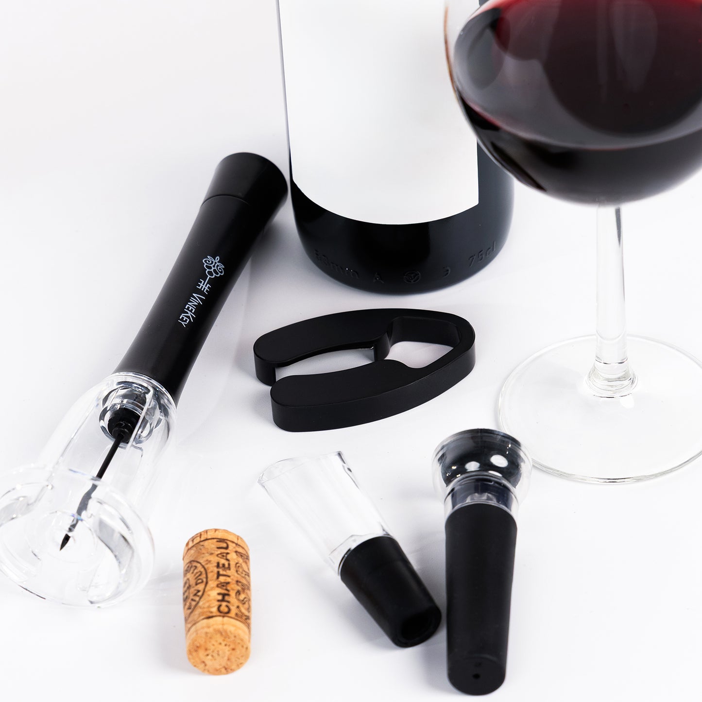 VineKey air pump wine opener gift bundle with full accessory set — perfect for wine lovers