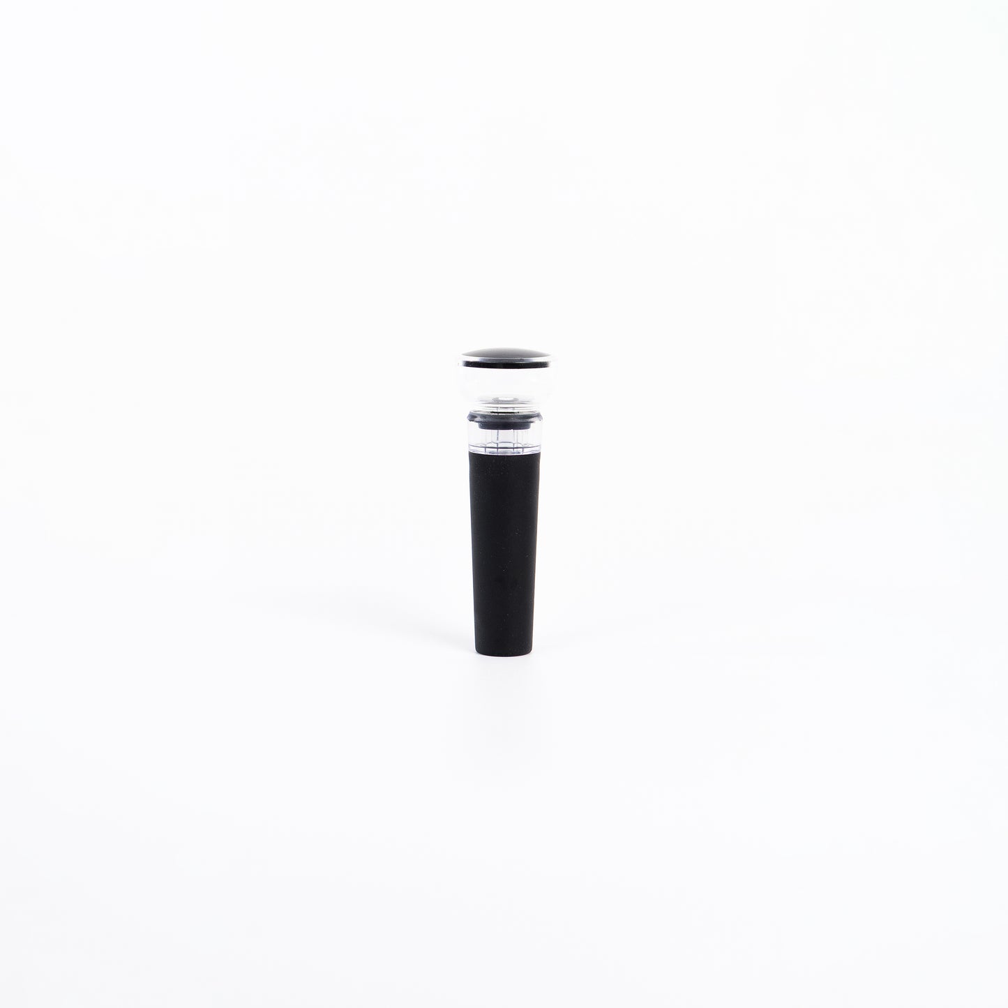 Black vacuum wine stopper accessory from the VineKey opener set