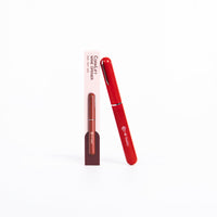 VineKey red air pump wine opener pen standing upright on a white background