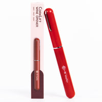 VineKey red air pump wine opener with retail packaging standing upright on white background